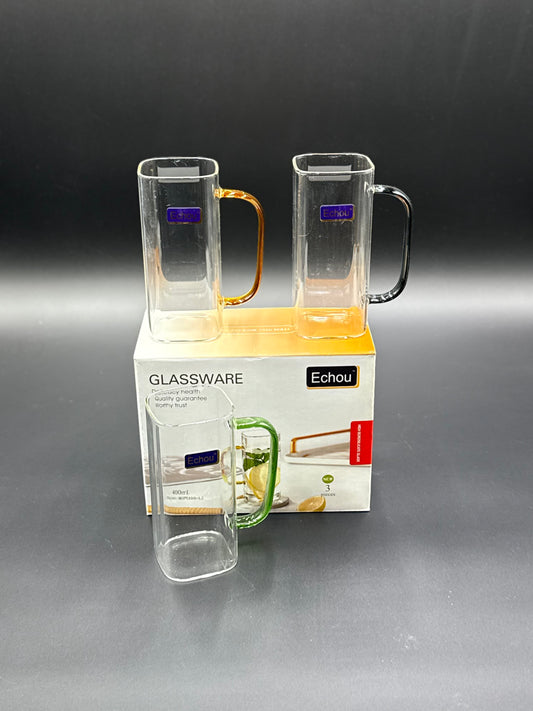 3 Pcs Echo Chinese Fine Glass 400ML 🈹✨