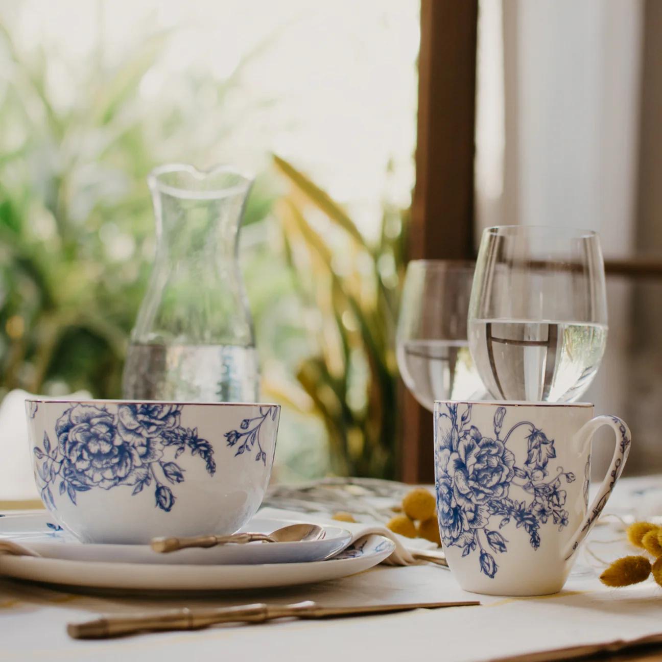 KOKEN Blue Flower- 16 Pcs Dinnerware Set 🍽️