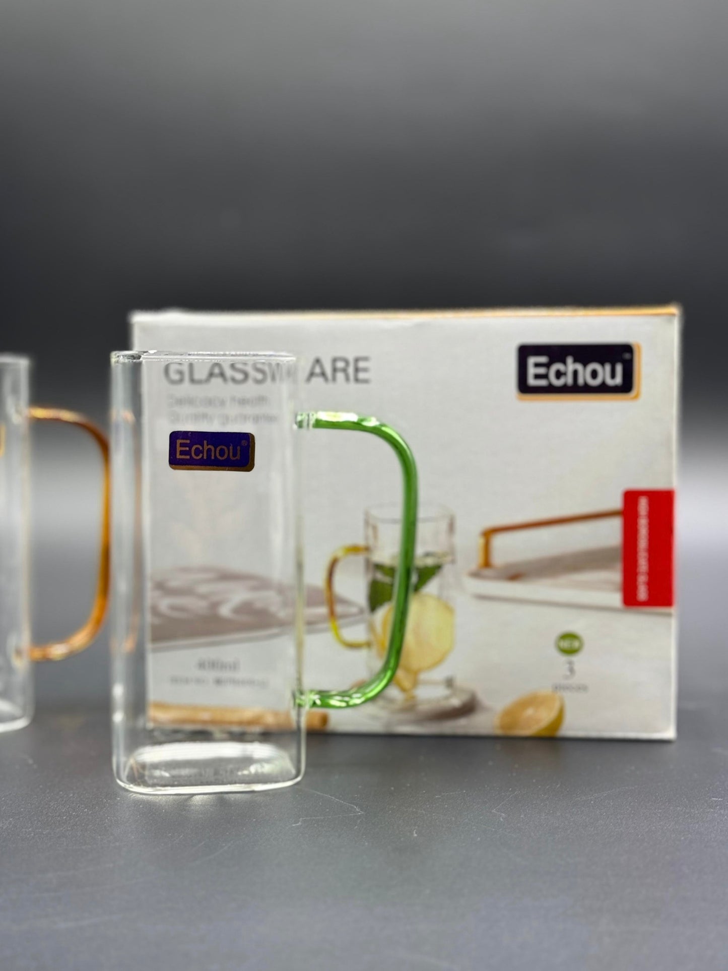 3 Pcs Echo Chinese Fine Glass 400ML 🈹✨