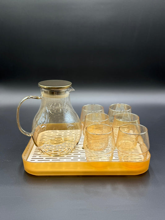 8 Pcs Regal Essence Water Set with Plastic Tray ✨