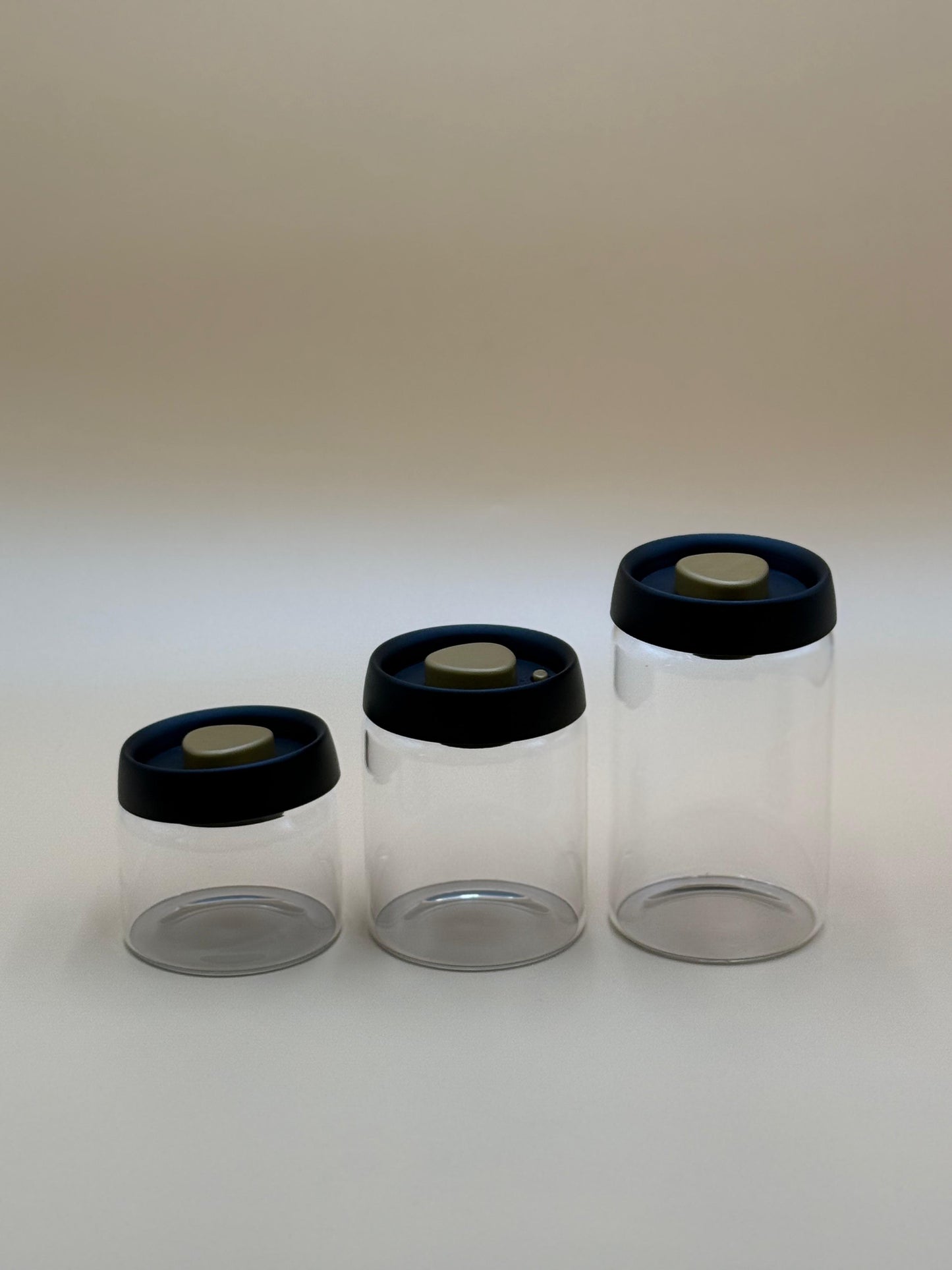 3 Pcs Vacuum Sealed Air Tight Jars with Press-On Lids ✨