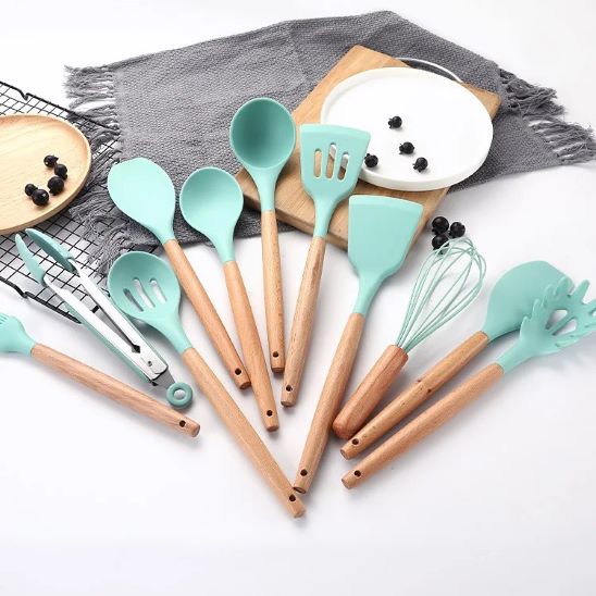 12 pcs- Silicon Cooking Utensil Set- Culinary Mastery π³π