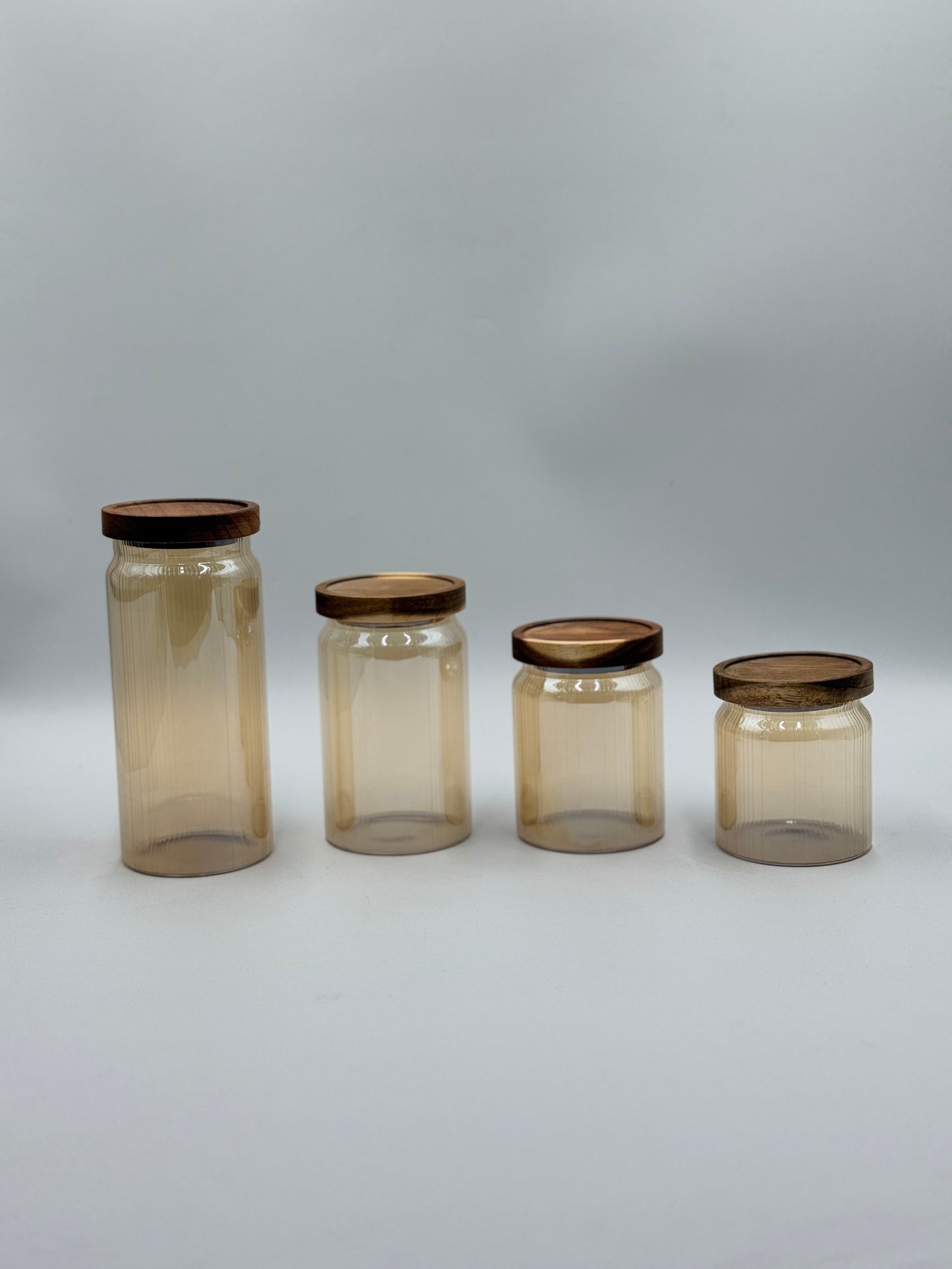 4 Pcs Turkey Glass Air Tight Jar Sets ✨