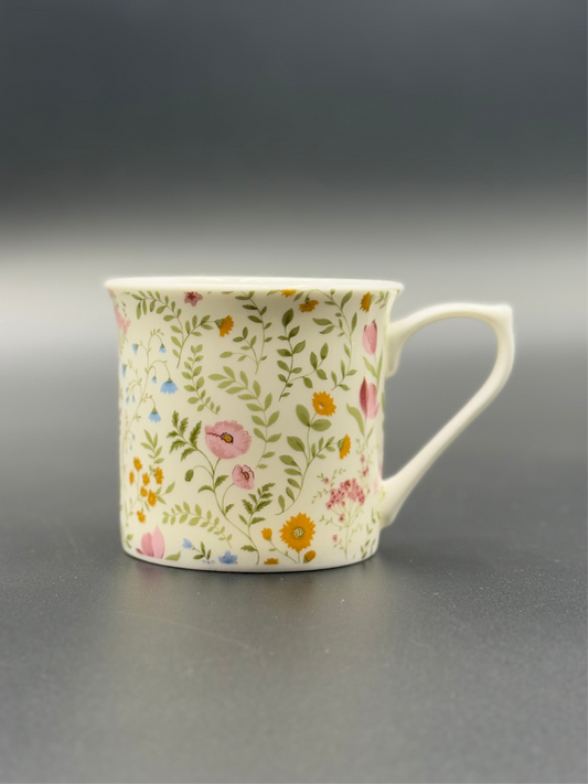 6 Pcs Flower Glow Super Bone China Mugs 💐