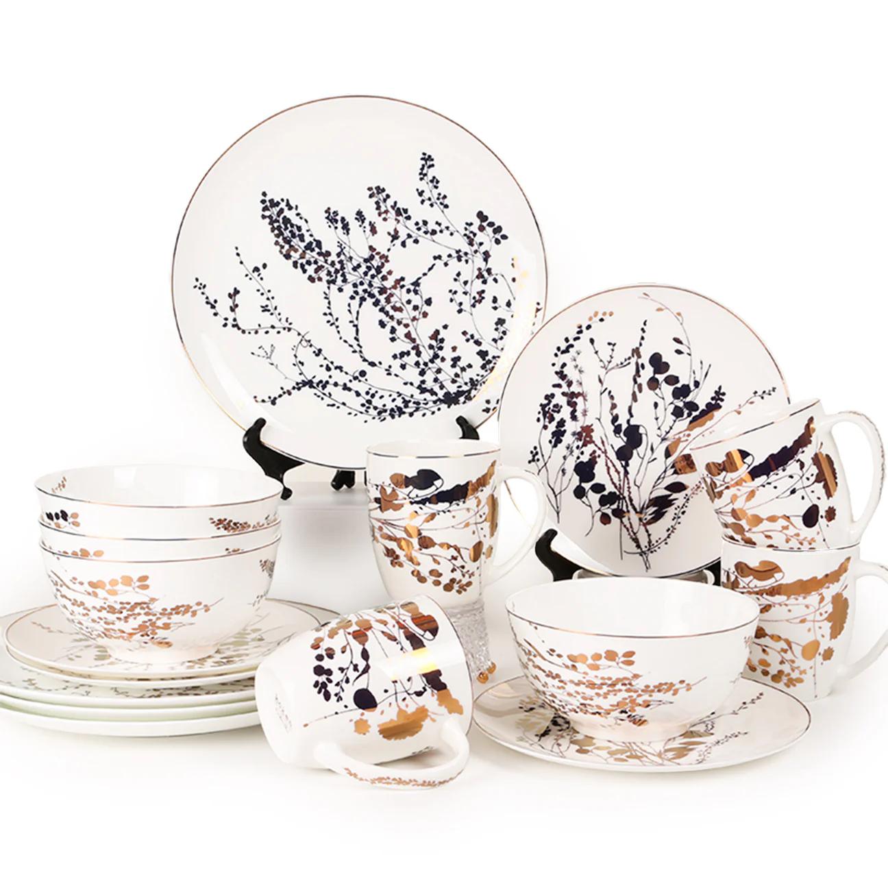 KOKEN White Gold Ginger- 16 Pcs Dinnerware Set 🍽️