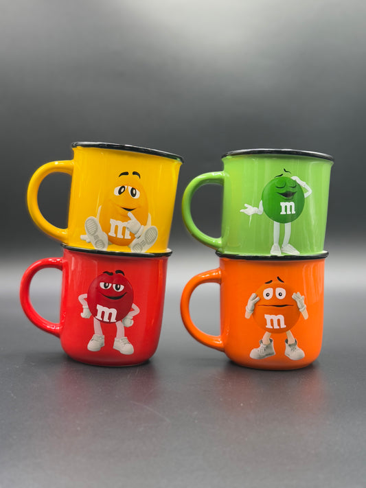 4 Pcs M&M’s Character Bone China Mugs 🍫