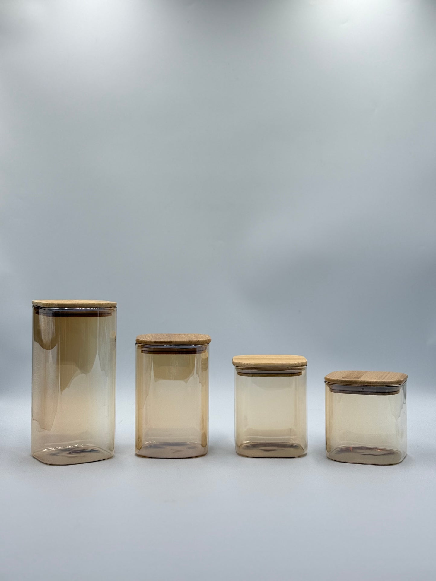 4 Pcs Turkey Glass Air Tight Jar Sets ✨