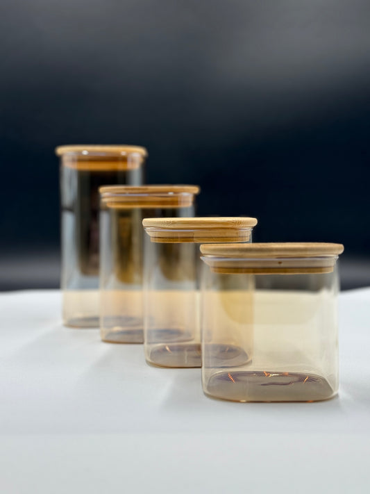 4 Pcs Turkey Glass Air Tight Jar Sets β¨