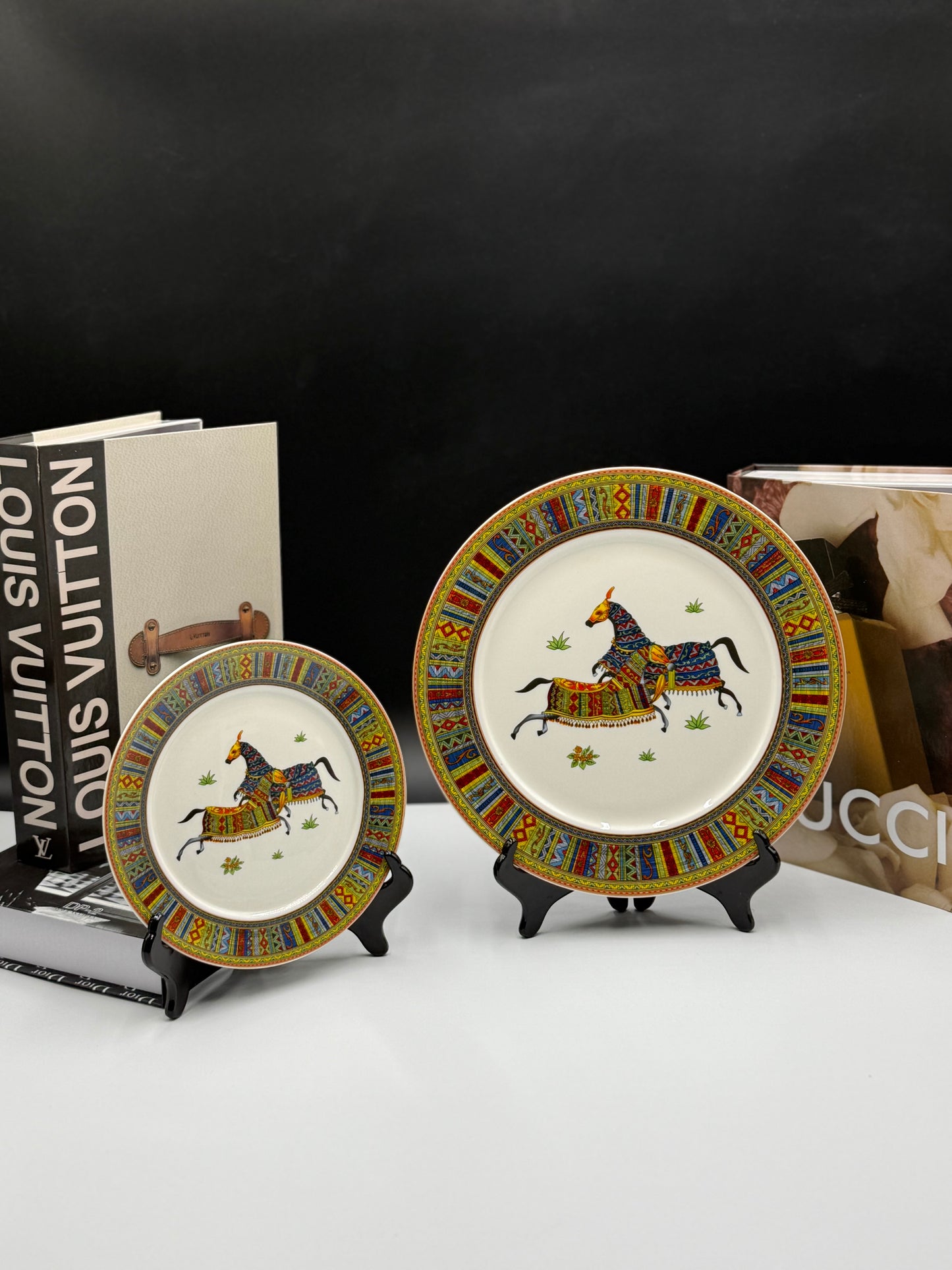 18 Pcs Hermes Bone China Plate Set π