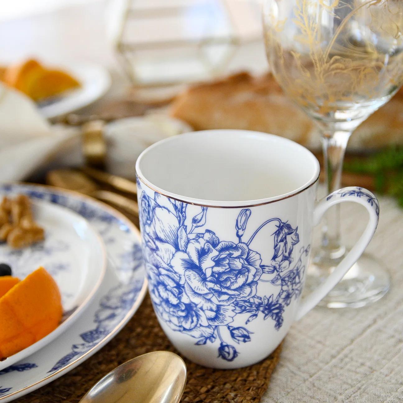 KOKEN Blue Flower- 16 Pcs Dinnerware Set 🍽️