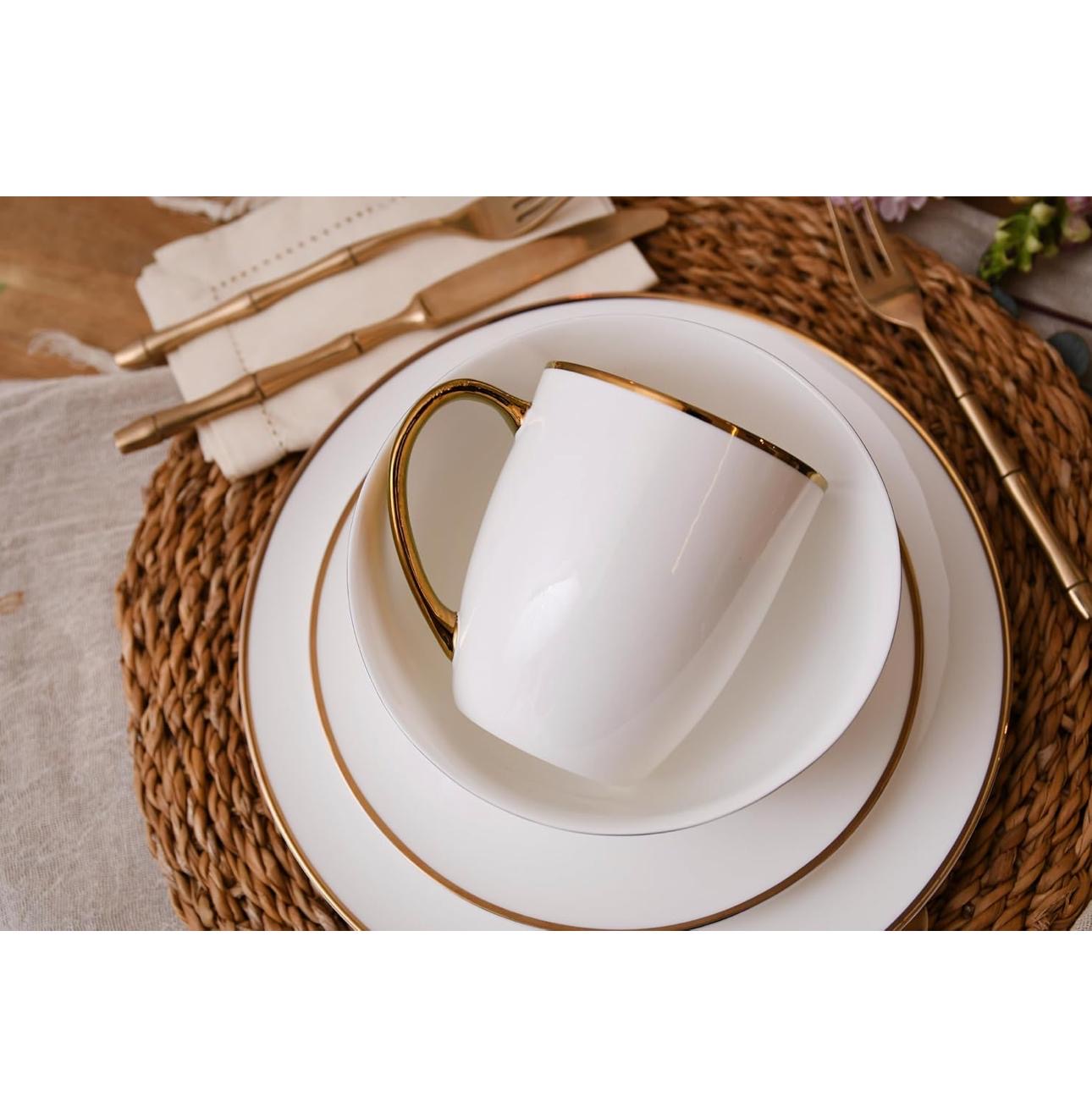 KOKEN White Gold Line- 16 Pcs Dinnerware Set 🍽️