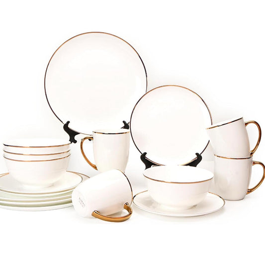 KOKEN White Gold Line- 16 Pcs Dinnerware Set π½οΈ