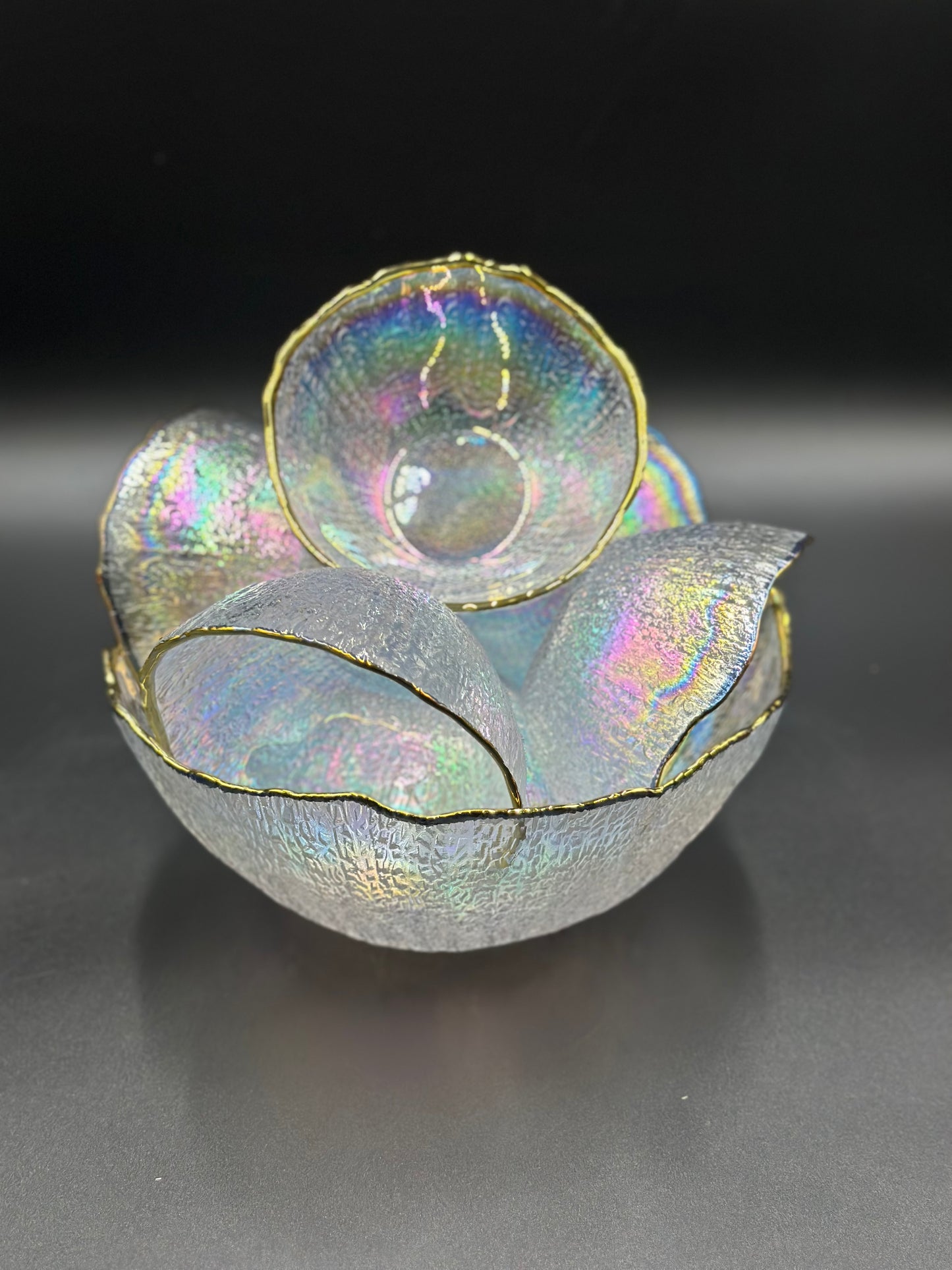 7 Pcs Rainbow Glass Turkish Bowl Set π π₯£