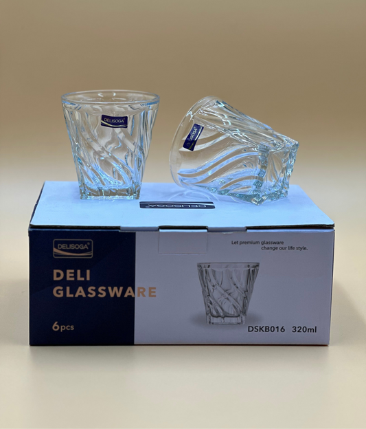 6 Pcs DELISOGA Fine Glass Set π₯β¨