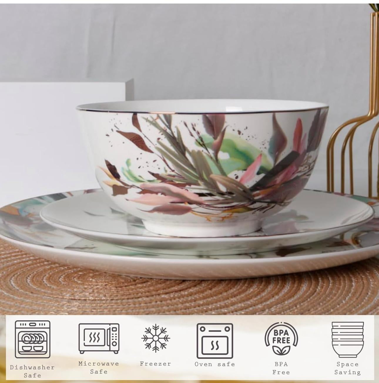 KOKEN Spring Floral- 16 Pcs Dinnerware Set 🍽️