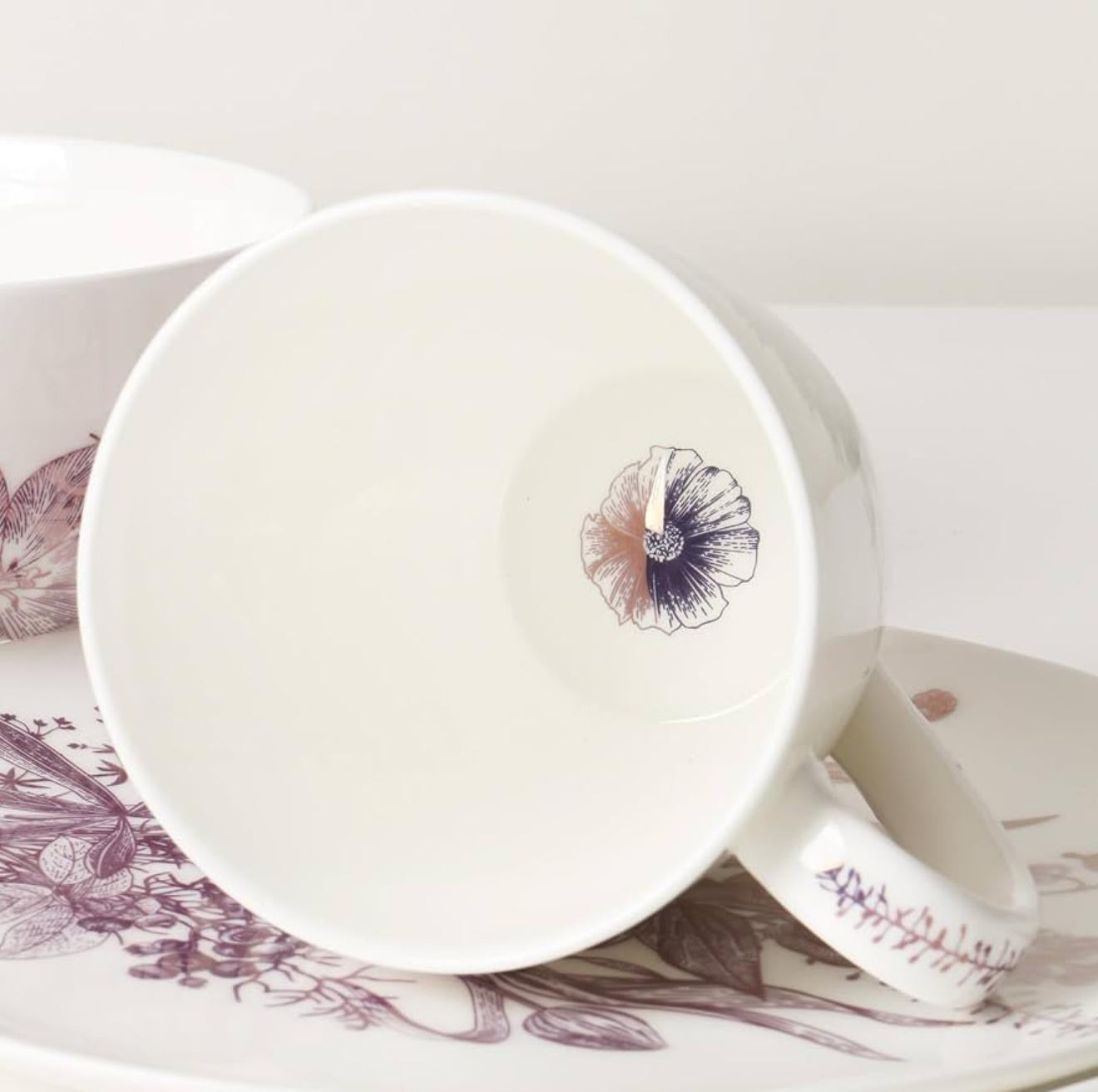 KOKEN Violet Floral- 16 Pcs Dinnerware Set š½ļø