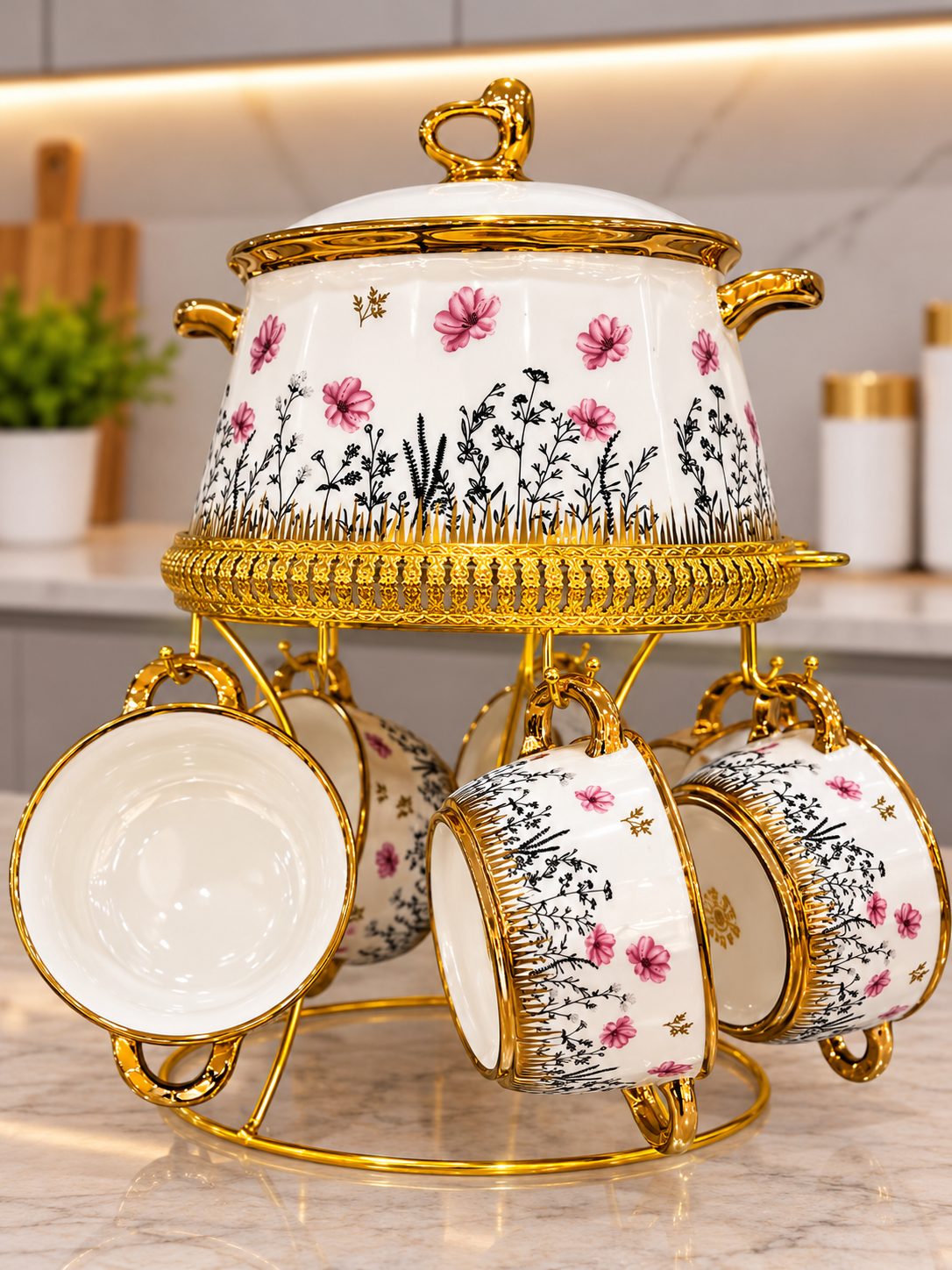 15 Pcs Blossom Bloom Soup Set
