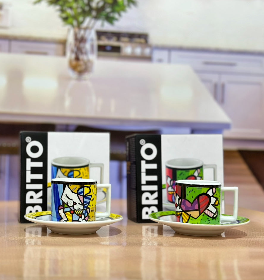 Buy 6 Get 14 😱 , Free Britto 90ML Kehwa Cups with Saucers