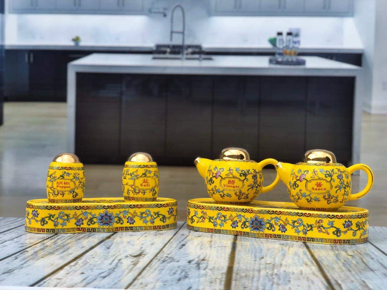 70 Pcs Bright Future Gold-Plated Italian Dinner Set šāØ