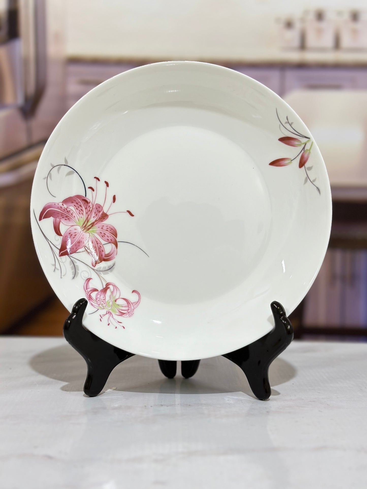 46 Pcs Bone China Flower Chinese Soup Set πΈβ¨