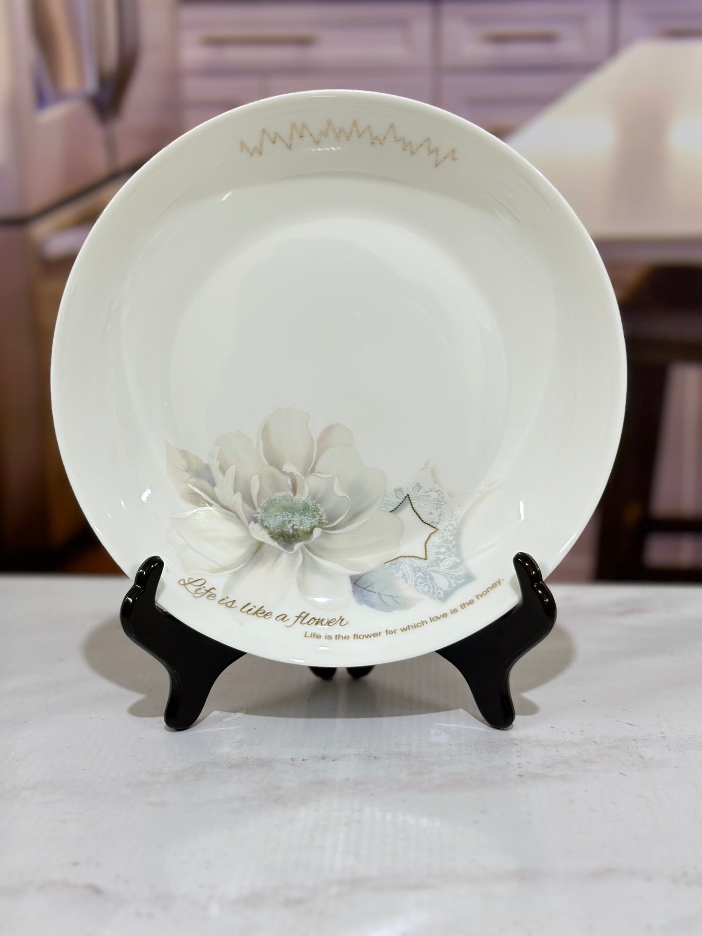 46 Pcs Bone China Flower Chinese Soup Set πΈβ¨