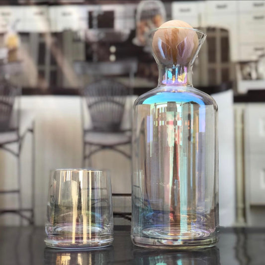 7 Pcs Rainbow Shade Turkey Glass Water Set