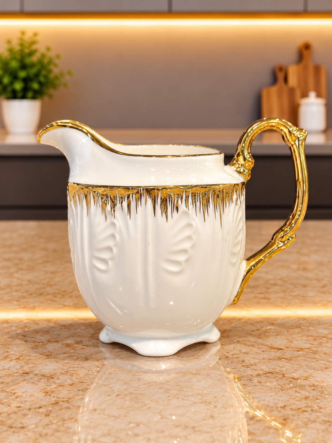 24 Pcs Golden Ivory Tea Set