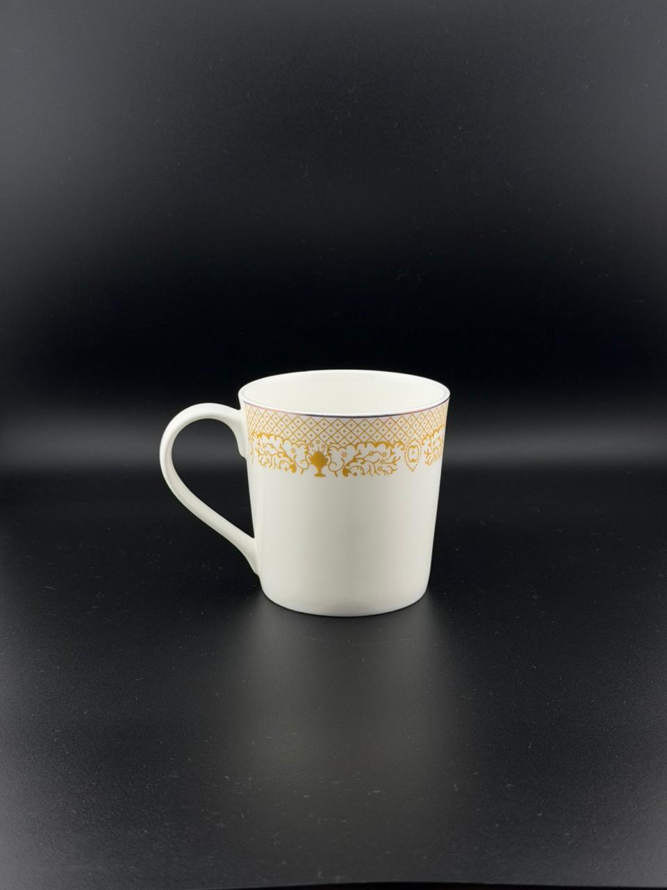 6 Pcs Small Golden Trophy Motif Super Bone China Mug Set β¨