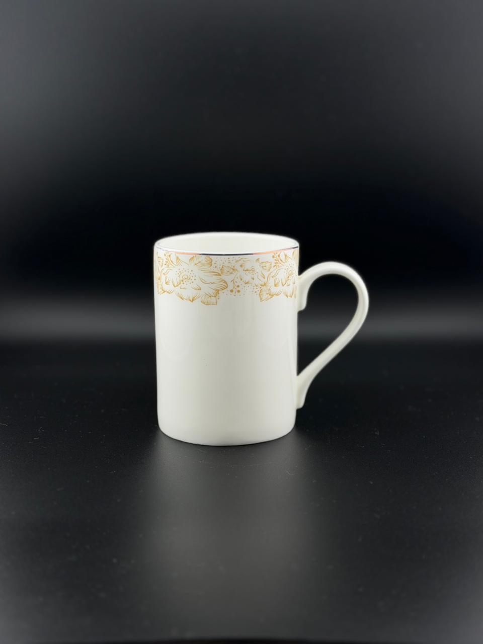 6 Pcs Straight Short Super Bone China Mug Set â¨