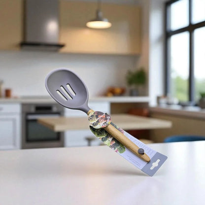Pair of Danny Home Silicon Slotted and Solid Spoon