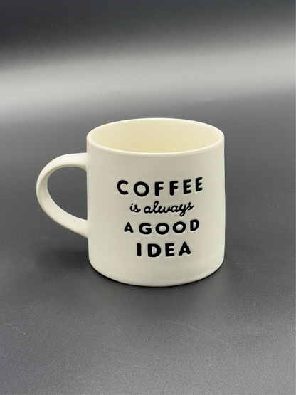 Coffee/Tea Slogan Embossed Mugs✨