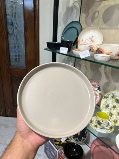 12 Pcs Matte Beige Glazed Stoneware Breakfast Set ✨