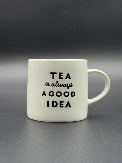 Coffee/Tea Slogan Embossed Mugs✨