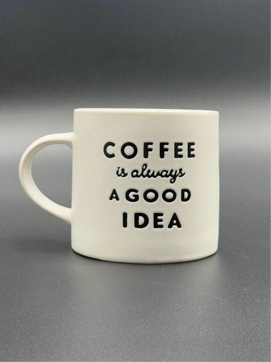 Coffee/Tea Slogan Embossed Mugs✨