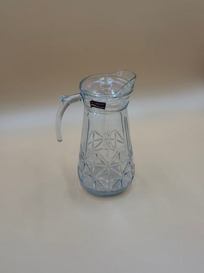 1700 ML DELISOGA Fine Textured Glass Water Jug with Lid✨