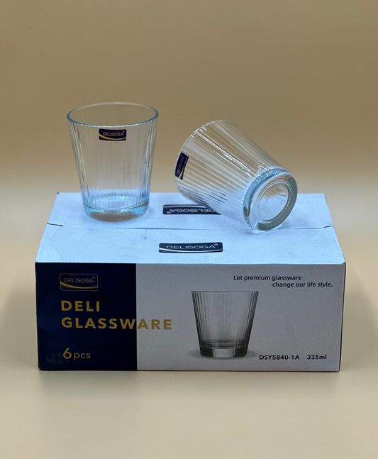 6 Pcs DELISOGA Fine Glass Set 🥂✨