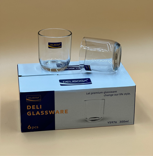 6 Pcs DELISOGA Fine Glass Set 🥂✨