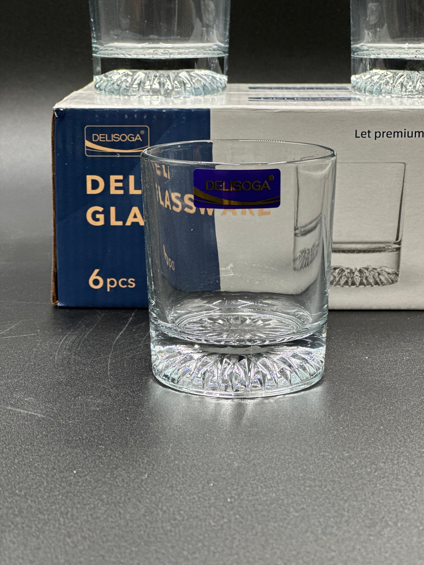 6 Pcs DELISOGA Fine Glass Set 🥂✨