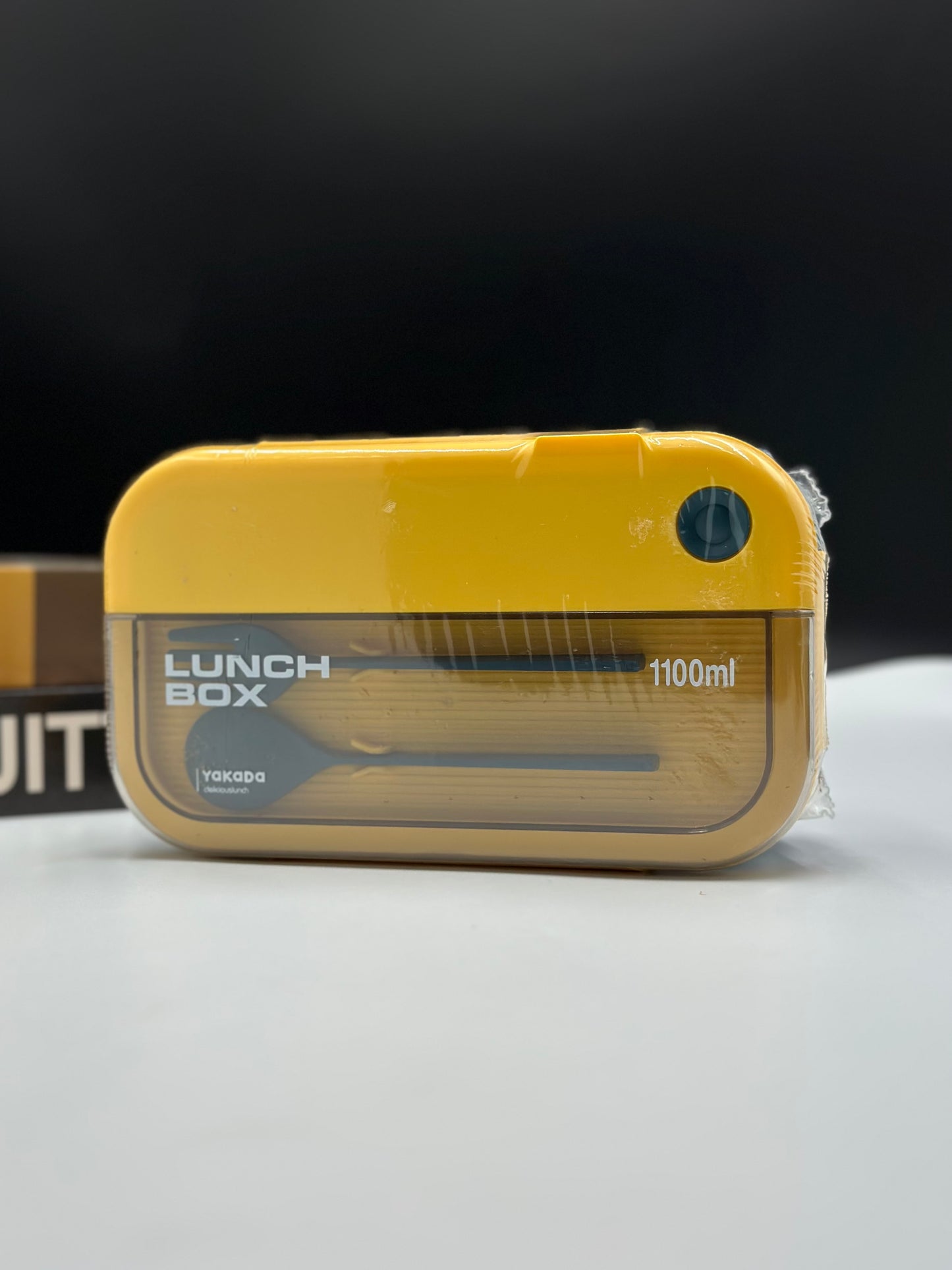 Slim Bento Lunch Box with Cutlery – 1100ml