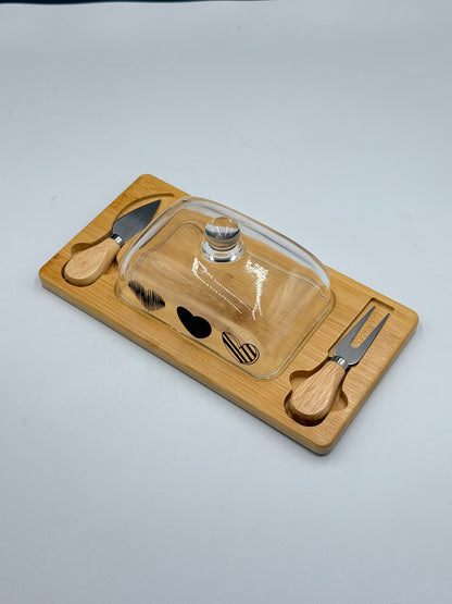 4 Pcs Rectangular Butter Dish with Glass Lid 🧈✨