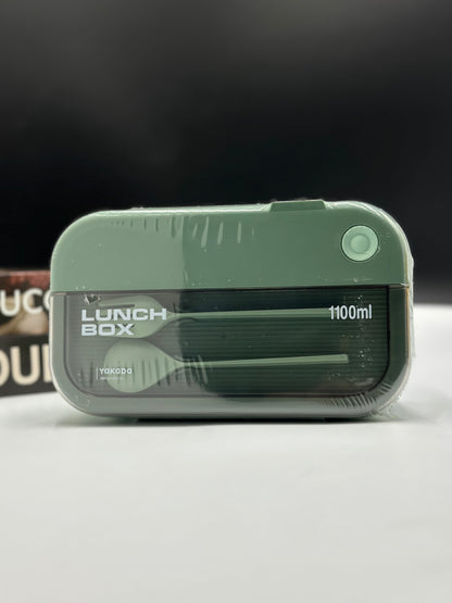 Slim Bento Lunch Box with Cutlery – 1100ml
