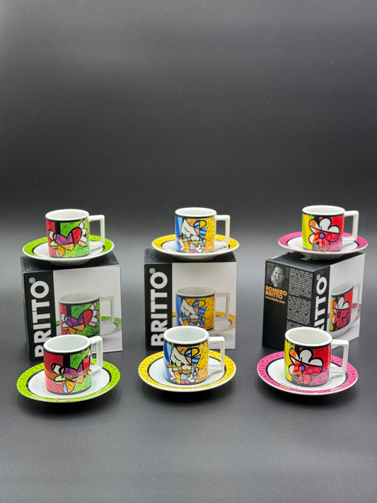 Buy 6 Get 8 Free Britto 90ML Kehwa Cups with Saucers