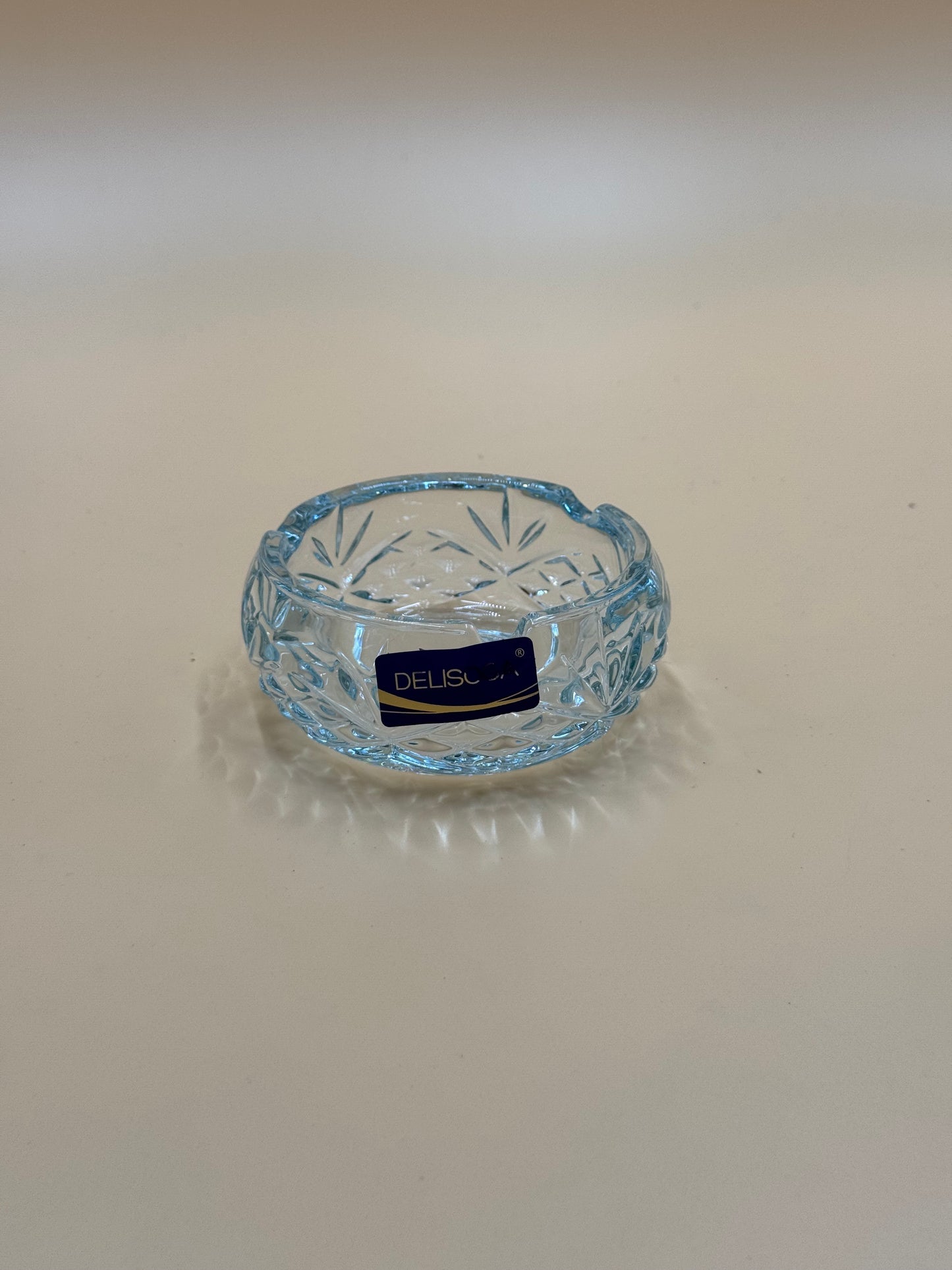 Classic Pattern DELISOGA Fine Glass Ashtray ✨