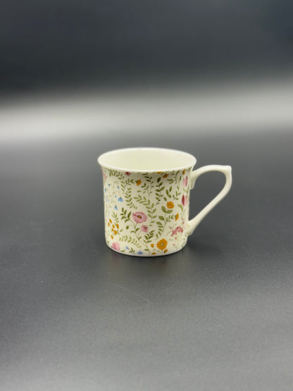 6 Pcs Flower Glow Super Bone China Mugs 💐