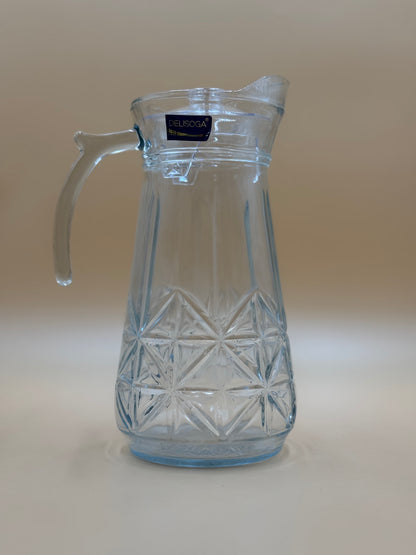 1700 ML DELISOGA Fine Textured Glass Water Jug with Lid✨