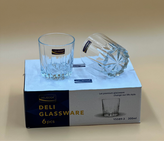 6 Pcs DELISOGA Fine Glass Set 🥂✨