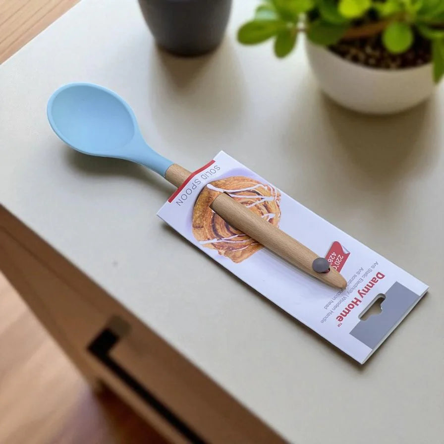 Pair of Danny Home Silicon Slotted and Solid Spoon
