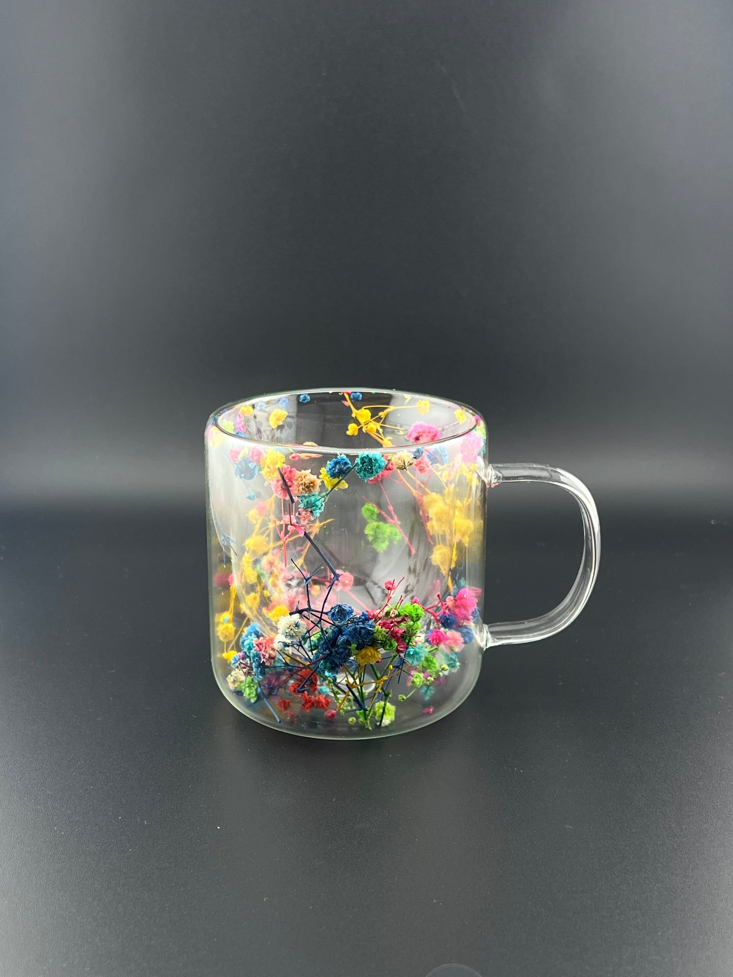 280ML Double Wall Glass Cups – Art Bloom Series