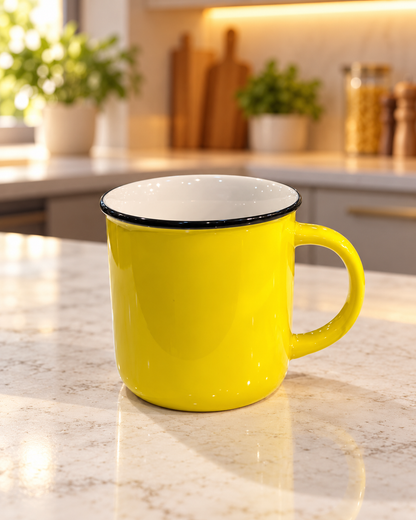Sunbeam Glow Yellow Bone China Mug