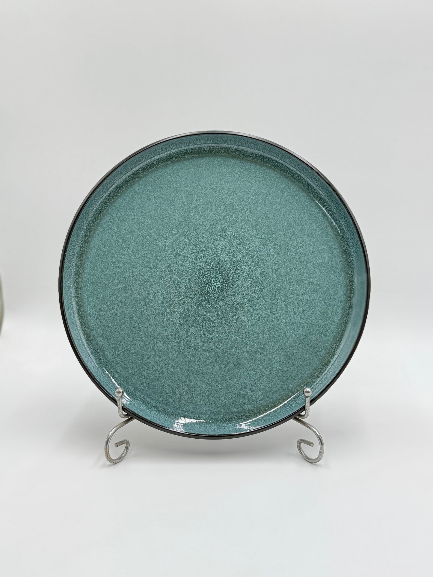 16 Pcs Teal & Matte Black Reactive Glazed Breakfast Set 💥